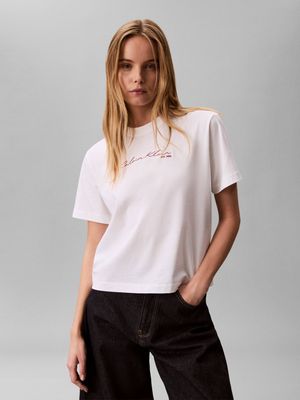 Bluzka damska casual na lato Calvin Klein Jeans ze sklepu: Gomez Fashion Store w kategorii: Bluzki damskie - zdjęcie 874714-BD9-10338_CJ262W000074210