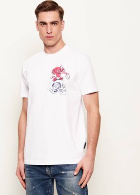 Philipp Plein - T-shirt męski na wiosnę ze sklepu: Gomez Fashion Store w kategorii: T-shirty męskie - zdjęcie 874714-BD9-10338_PN261M000018001