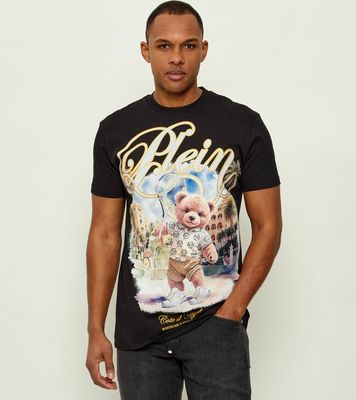 Philipp Plein - T-shirt męski wiosenny młodzieżowy ze sklepu: Gomez Fashion Store w kategorii: T-shirty męskie - zdjęcie 874714-BD9-10338_PN261M000023002