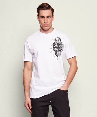 T-shirt męski Philipp Plein ze sklepu: Gomez Fashion Store w kategorii: T-shirty męskie - zdjęcie 874714-BD9-10338_PN261M000024001
