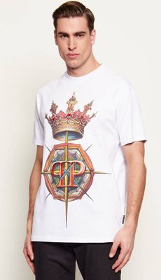 T-shirt męski Philipp Plein ze sklepu: Gomez Fashion Store w kategorii: T-shirty męskie - zdjęcie 874714-BD9-10338_PN261M000025001