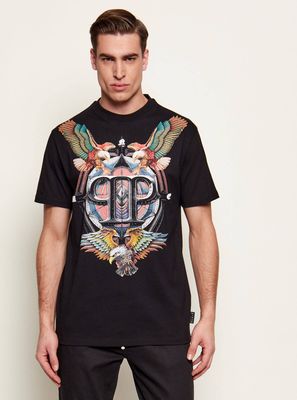 T-shirt męski na wiosnę Philipp Plein ze sklepu: Gomez Fashion Store w kategorii: T-shirty męskie - zdjęcie 874714-BD9-10338_PN261M000026002