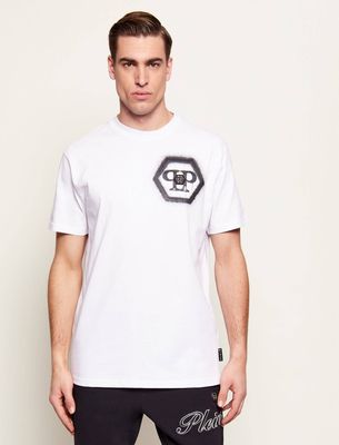 T-shirt męski w stylu młodzieżowym Philipp Plein ze sklepu: Gomez Fashion Store w kategorii: T-shirty męskie - zdjęcie 874714-BD9-10338_PN261M000029001