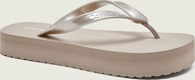 Klapki damskie letnie Calvin Klein ze sklepu: Gomez Fashion Store w kategorii: Klapki damskie - zdjęcie 874714-BD9-10338_CK262W000066E96