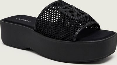 Klapki damskie na lato Calvin Klein ze sklepu: Gomez Fashion Store w kategorii: Klapki damskie - zdjęcie 874714-BD9-10338_CK262W000071213