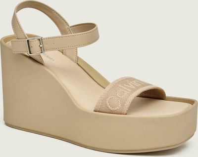 Sandały damskie na lato Calvin Klein ze sklepu: Gomez Fashion Store w kategorii: Sandały damskie - zdjęcie 874714-BD9-10338_CK262W000075Y60