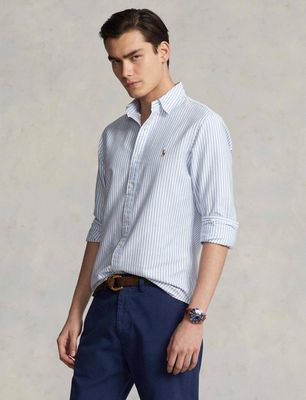 Polo Ralph Lauren - Koszula męska z klasycznym kołnierzykiem na wiosnę ze sklepu: Gomez Fashion Store w kategorii: Koszule męskie - zdjęcie 874714-BD9-10338_PR255M000269EUZ