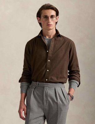 Koszula męska z klasycznym kołnierzykiem Polo Ralph Lauren ze sklepu: Gomez Fashion Store w kategorii: Koszule męskie - zdjęcie 874714-BD9-10338_PR255M000278EVO