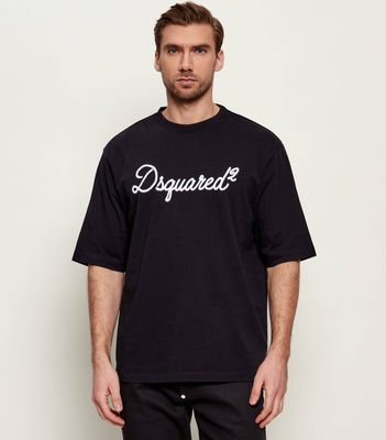 T-shirt męski w stylu młodzieżowym Dsquared2 ze sklepu: Gomez Fashion Store w kategorii: T-shirty męskie - zdjęcie 874714-BD9-10338_DQ261M000039900