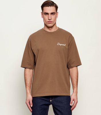 T-shirt męski casual Dsquared2 ze sklepu: Gomez Fashion Store w kategorii: T-shirty męskie - zdjęcie 874714-BD9-10338_DQ261M000073B24