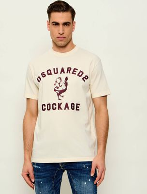 T-shirt męski w stylu młodzieżowym Dsquared2 ze sklepu: Gomez Fashion Store w kategorii: T-shirty męskie - zdjęcie 874714-BD9-10338_DQ261M000086003