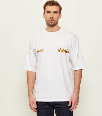 Dsquared2 - T-shirt męski młodzieżowy ze sklepu: Gomez Fashion Store w kategorii: T-shirty męskie - zdjęcie 874714-BD9-10338_DQ261M000087100