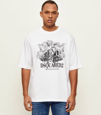 T-shirt męski na wiosnę Dsquared2 ze sklepu: Gomez Fashion Store w kategorii: T-shirty męskie - zdjęcie 874714-BD9-10338_DQ261M000075100
