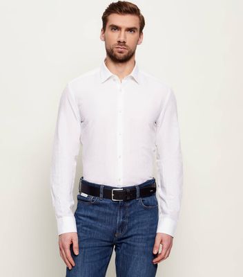HUGO - Koszula męska letnia ze sklepu: Gomez Fashion Store w kategorii: Koszule męskie - zdjęcie 874714-BD9-10338_BU262M000047199