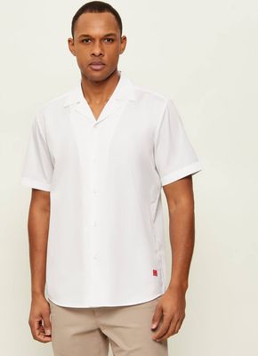 Koszula męska z klasycznym kołnierzykiem HUGO ze sklepu: Gomez Fashion Store w kategorii: Koszule męskie - zdjęcie 874714-BD9-10338_BU262M000055199