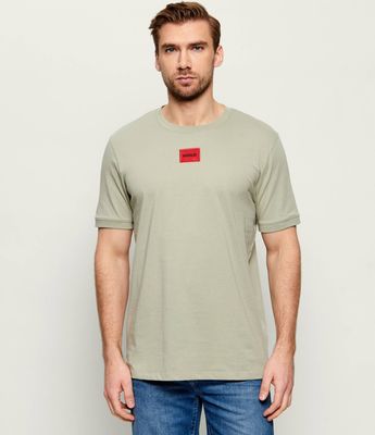 T-shirt męski wiosenny HUGO ze sklepu: Gomez Fashion Store w kategorii: T-shirty męskie - zdjęcie 874714-BD9-10338_BU262M000088337