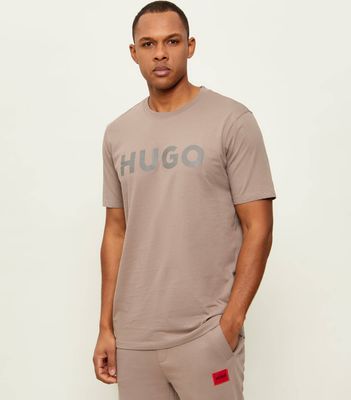 T-shirt męski wiosenny HUGO ze sklepu: Gomez Fashion Store w kategorii: T-shirty męskie - zdjęcie 874714-BD9-10338_BU262M000093237