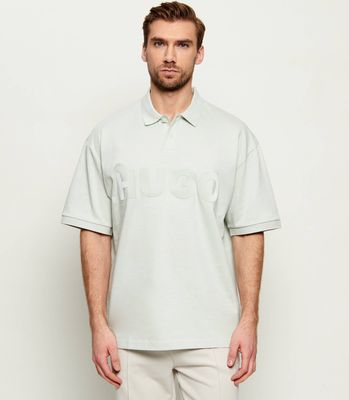 T-shirt męski casual HUGO ze sklepu: Gomez Fashion Store w kategorii: T-shirty męskie - zdjęcie 874714-BD9-10338_BU262M000107331
