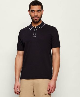 HUGO - T-shirt męski na lato ze sklepu: Gomez Fashion Store w kategorii: T-shirty męskie - zdjęcie 874714-BD9-10338_BU262M000113001