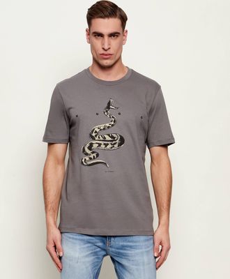 T-shirt męski młodzieżowy na wiosnę HUGO ze sklepu: Gomez Fashion Store w kategorii: T-shirty męskie - zdjęcie 874714-BD9-10338_BU262M000128025