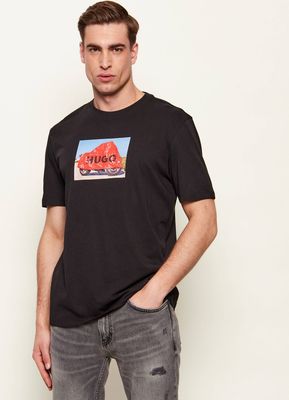 T-shirt męski na wiosnę HUGO ze sklepu: Gomez Fashion Store w kategorii: T-shirty męskie - zdjęcie 874714-BD9-10338_BU262M000129001