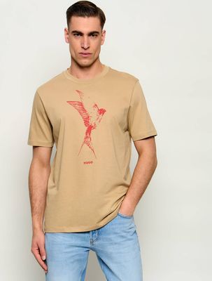 T-shirt męski na wiosnę HUGO ze sklepu: Gomez Fashion Store w kategorii: T-shirty męskie - zdjęcie 874714-BD9-10338_BU262M000131269