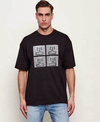 T-shirt męski wiosenny HUGO ze sklepu: Gomez Fashion Store w kategorii: T-shirty męskie - zdjęcie 874714-BD9-10338_BU262M000133001