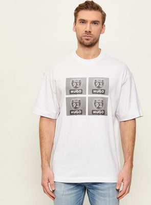T-shirt męski HUGO ze sklepu: Gomez Fashion Store w kategorii: T-shirty męskie - zdjęcie 874714-BD9-10338_BU262M000133100