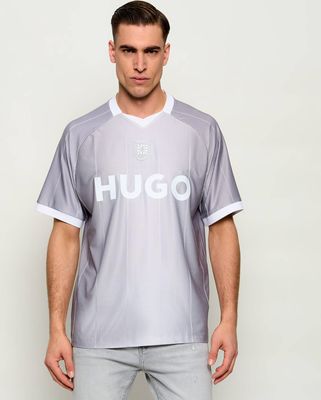 T-shirt męski na wiosnę letni HUGO ze sklepu: Gomez Fashion Store w kategorii: T-shirty męskie - zdjęcie 874714-BD9-10338_BU262M000136337