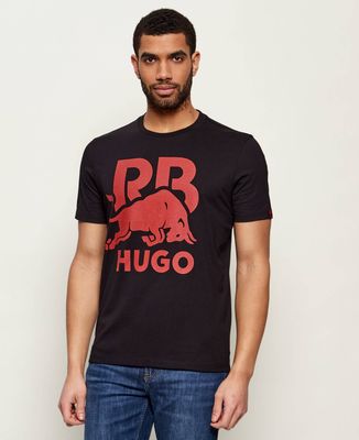 T-shirt męski wiosenny HUGO ze sklepu: Gomez Fashion Store w kategorii: T-shirty męskie - zdjęcie 874714-BD9-10338_BU262M000141001