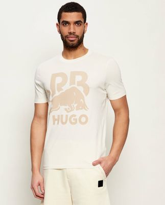 T-shirt męski na lato HUGO ze sklepu: Gomez Fashion Store w kategorii: T-shirty męskie - zdjęcie 874714-BD9-10338_BU262M000141114