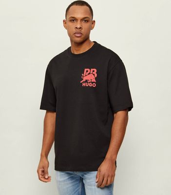 T-shirt męski młodzieżowy HUGO ze sklepu: Gomez Fashion Store w kategorii: T-shirty męskie - zdjęcie 874714-BD9-10338_BU262M000150001