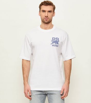 T-shirt męski HUGO ze sklepu: Gomez Fashion Store w kategorii: T-shirty męskie - zdjęcie 874714-BD9-10338_BU262M000150100