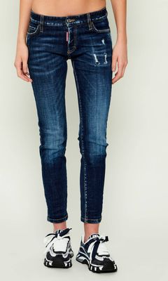 Jeansy damskie w miejskim stylu Dsquared2 ze sklepu: Gomez Fashion Store w kategorii: Jeansy damskie - zdjęcie 874714-BD9-10338_DQ261W000005470