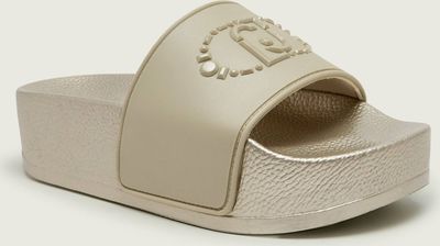 Klapki damskie na lato Liu Jo ze sklepu: Gomez Fashion Store w kategorii: Klapki damskie - zdjęcie 874714-BD9-10338_LC262W000039178