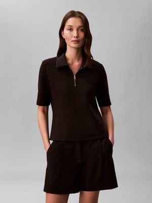 Calvin Klein - Bluzka damska casual ze sklepu: Gomez Fashion Store w kategorii: Bluzki damskie - zdjęcie 874714-BD9-10338_CK262W000115544