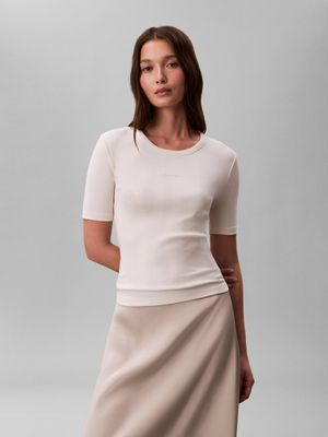 Bluzka damska casual Calvin Klein ze sklepu: Gomez Fashion Store w kategorii: Bluzki damskie - zdjęcie 874714-BD9-10338_CK262W000117C91