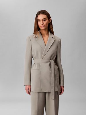 Marynarka Calvin Klein ze sklepu: Gomez Fashion Store w kategorii: Marynarki damskie - zdjęcie 874714-BD9-10338_CK262W000119603