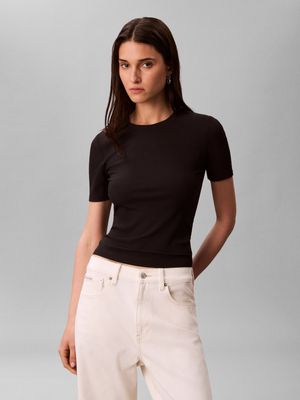 Bluzka damska Calvin Klein ze sklepu: Gomez Fashion Store w kategorii: Bluzki damskie - zdjęcie 874714-BD9-10338_CK262W000125544