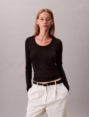 Bluzka damska Calvin Klein ze sklepu: Gomez Fashion Store w kategorii: Bluzki damskie - zdjęcie 874714-BD9-10338_CK262W000126544