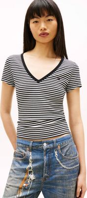 Bluzka damska wiosenna Tommy Jeans ze sklepu: Gomez Fashion Store w kategorii: Bluzki damskie - zdjęcie 874714-BD9-10338_TM262W000081ZE7