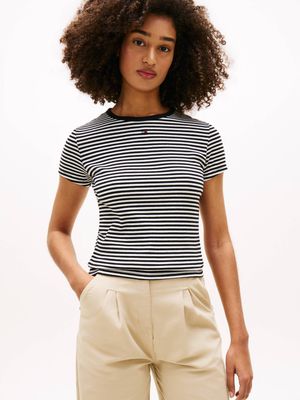 Bluzka damska letnia na wiosnę Tommy Jeans ze sklepu: Gomez Fashion Store w kategorii: Bluzki damskie - zdjęcie 874714-BD9-10338_TM262W000084ZE7