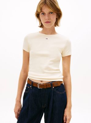 Bluzka damska na lato Tommy Jeans ze sklepu: Gomez Fashion Store w kategorii: Bluzki damskie - zdjęcie 874714-BD9-10338_TM262W000084ZF5