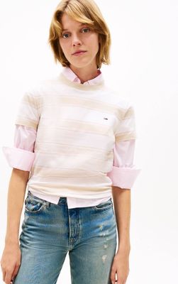 Bluzka damska casual na wiosnę Tommy Jeans ze sklepu: Gomez Fashion Store w kategorii: Bluzki damskie - zdjęcie 874714-BD9-10338_TM262W000087G15