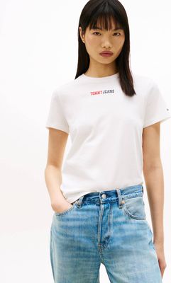 Bluzka damska wiosenna Tommy Jeans ze sklepu: Gomez Fashion Store w kategorii: Bluzki damskie - zdjęcie 874714-BD9-10338_TM262W000091A07