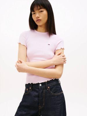 Tommy Jeans - Bluzka damska wiosenna ze sklepu: Gomez Fashion Store w kategorii: Bluzki damskie - zdjęcie 874714-BD9-10338_TM262W000098D33
