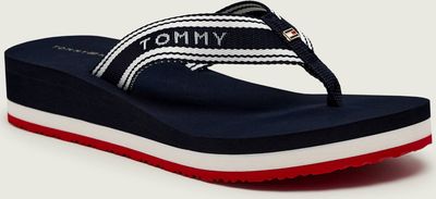 Klapki damskie na lato Tommy Hilfiger ze sklepu: Gomez Fashion Store w kategorii: Klapki damskie - zdjęcie 874714-BD9-10338_TH262W000104D11