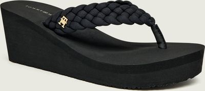 Klapki damskie na lato Tommy Hilfiger ze sklepu: Gomez Fashion Store w kategorii: Klapki damskie - zdjęcie 874714-BD9-10338_TH262W000107D12