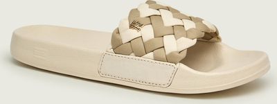 Klapki damskie na lato Tommy Hilfiger ze sklepu: Gomez Fashion Store w kategorii: Klapki damskie - zdjęcie 874714-BD9-10338_TH262W000110D10