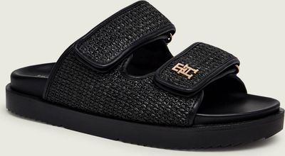 Klapki damskie na lato Tommy Hilfiger ze sklepu: Gomez Fashion Store w kategorii: Klapki damskie - zdjęcie 874714-BD9-10338_TH262W000117D12